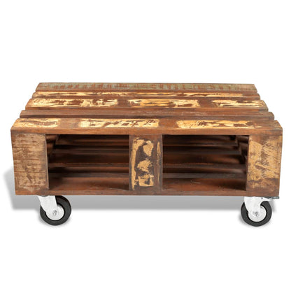 Mesa De Centro Con 4 Ruedas Madera Reciclada_4
