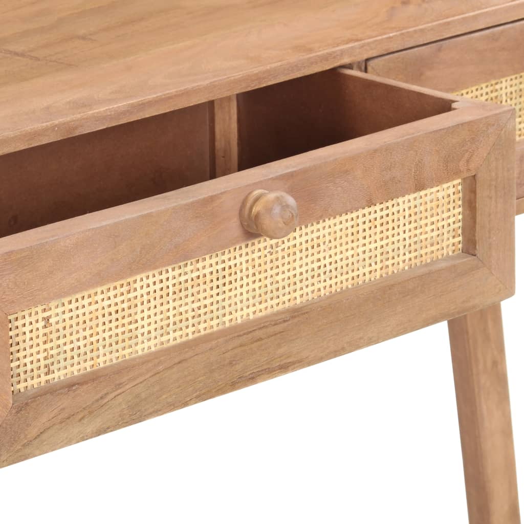 Mesa Consola De Madera Maciza De Mango 100x35x76 Cm_3
