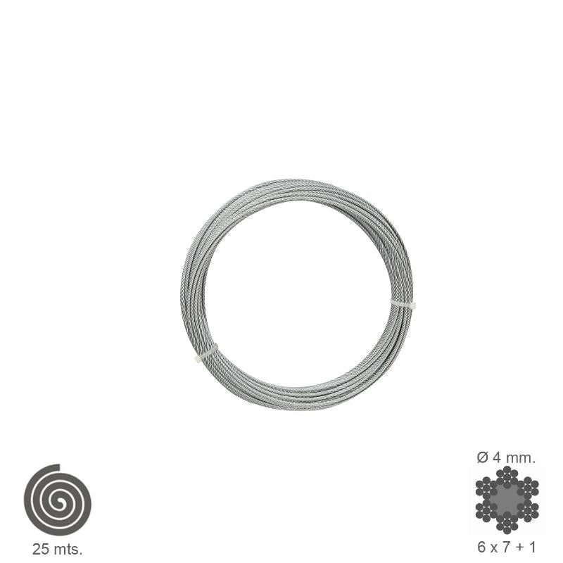 Cable Galvanizado    4 Mm. (rollo 25 Metros) No Elevacion_0