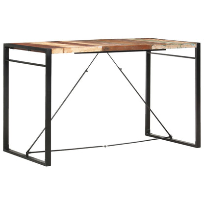 Mesa Alta De Cocina De Madera Maciza Reciclada 180x90x110 Cm_4
