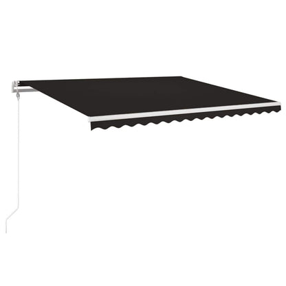 Toldo Automático Led Sensor De Viento Gris Antracita 400x350 Cm_0