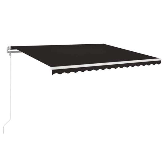 Toldo Automático Led Sensor De Viento Gris Antracita 400x350 Cm_0