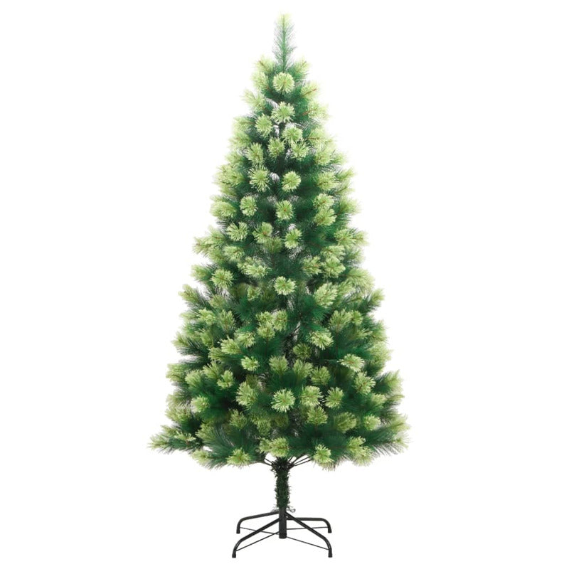Vidaxl Árbol Navidad Artificial Con Bisagras 150 Led Y Bolas 120 Cm_4