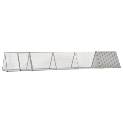 Jaula Para Conejos Acero Galvanizado Gris 504,5x80,5x71 Cm_1