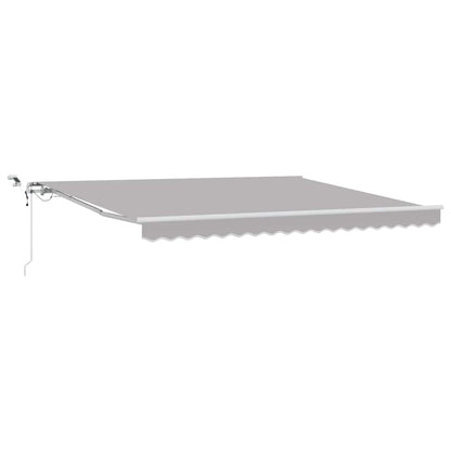 Toldo Retráctil Gris Claro 400 X 350 Cm Poliéster_0