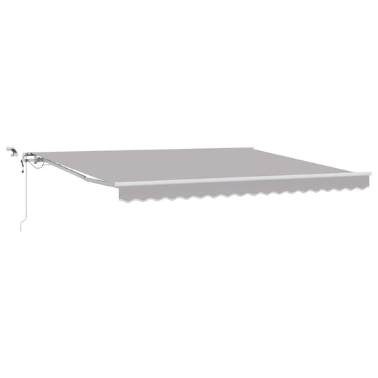 Toldo Retráctil Gris Claro 400 X 300 Cm Poliéster_0