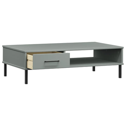 Mesa De Centro Con Patas De Metal Oslo Madera Maciza Pino Gris_3
