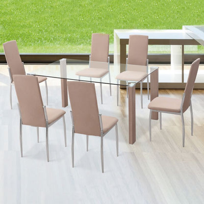 Pack 6 Sillas De Comedor Sakura Tejido, Beige, 43 X 110 X 53_2