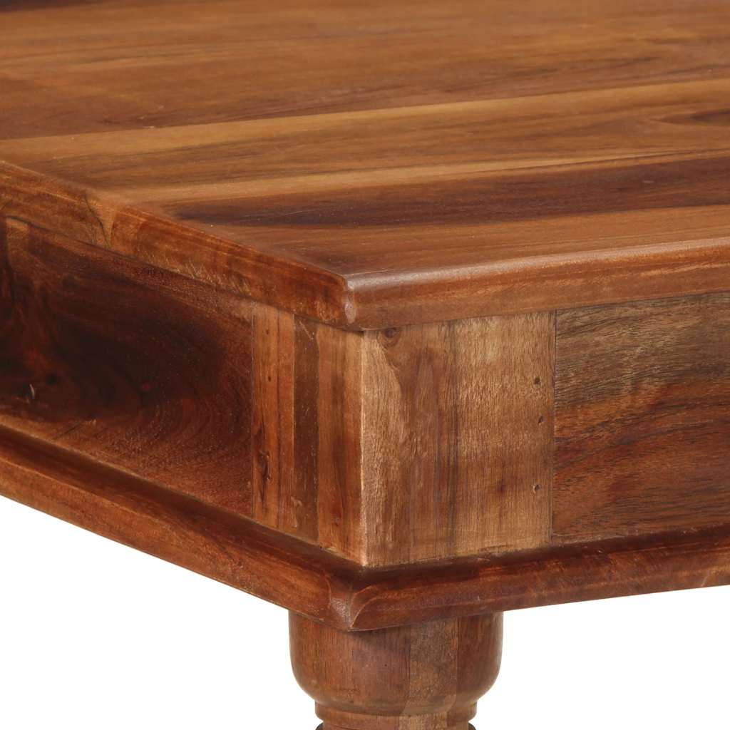 Mesa Alta De Madera Maciza De Acacia 120x60x107 Cm_3