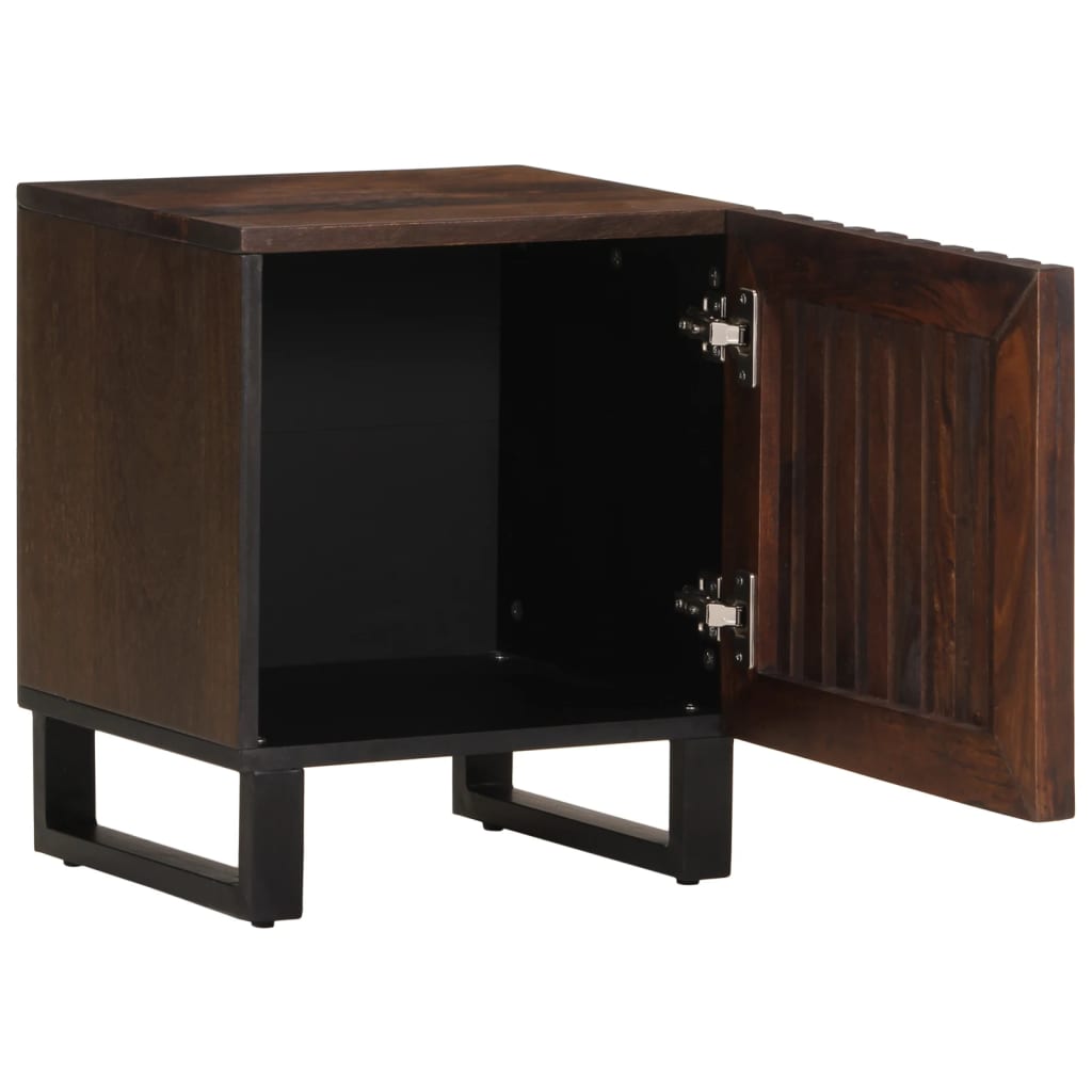 Mesitas De Noche 2 Uds Madera Maciza De Mango 40x34x46 Cm_1
