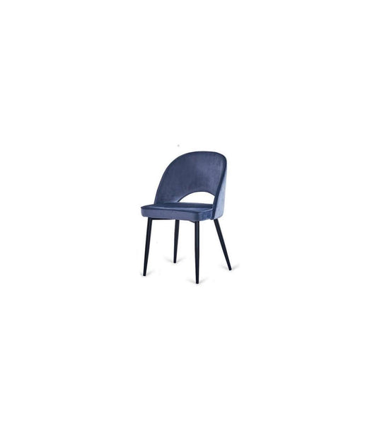 Pack De 2 Sillas Teruel Tela Velvet En Azul. 89 Cm (alto) 48 Cm (ancho) 48 Cm (fondo)_0