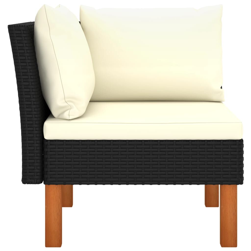 Vidaxl Sofás De Esquina 2 Uds Ratán Sintético Y Madera De Eucalipto_3