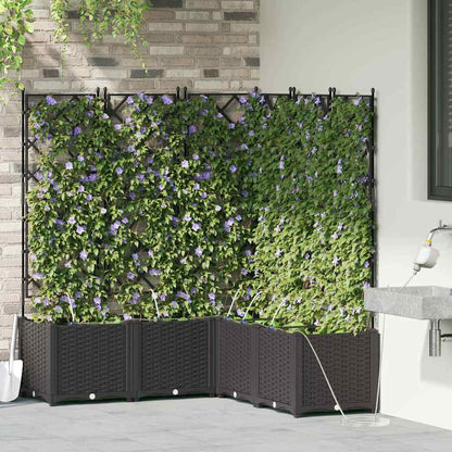 Macetero De Jardín 5 Uds. Negro 120 X 120 X 142 Cm Pp_2