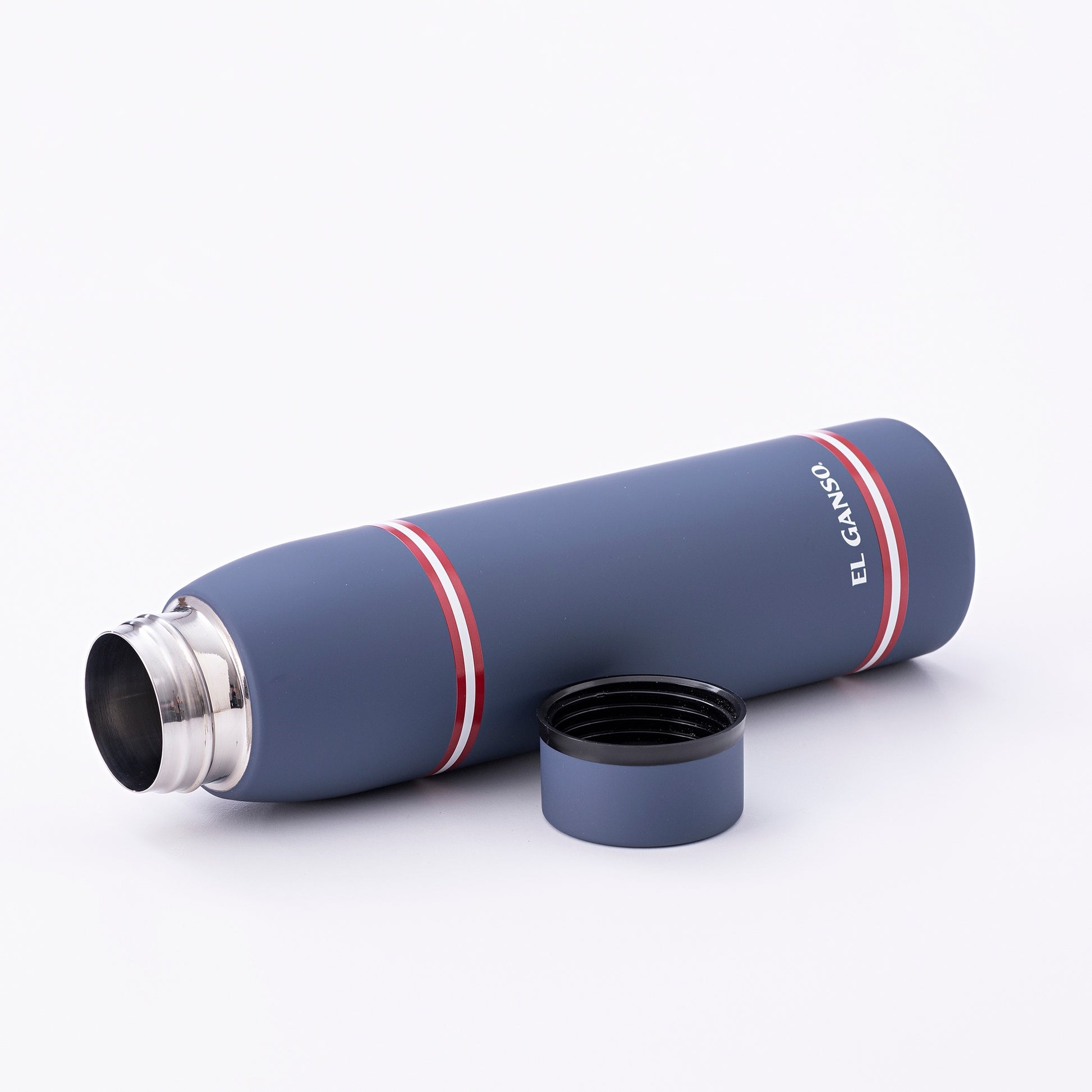 Botella De Agua 750ml En Acero Inoxidable Azul El Ganso