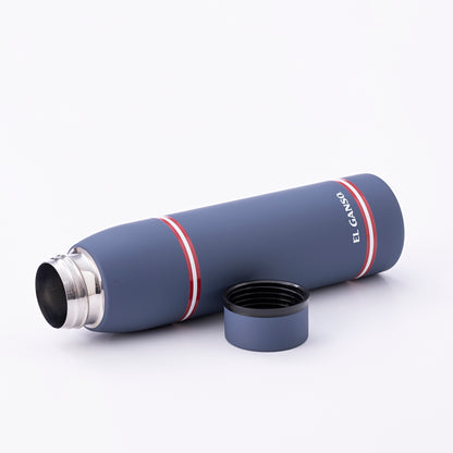 Botella De Agua 750ml En Acero Inoxidable Azul El Ganso