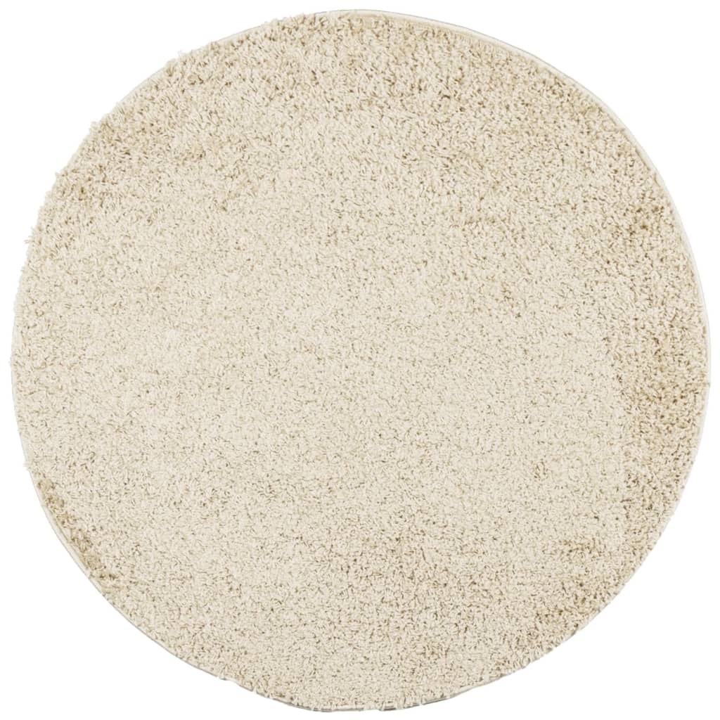 Alfombra Peluda De Pelo Largo Moderna Pamplona Dorado Ø 240 Cm / Vetonek_0