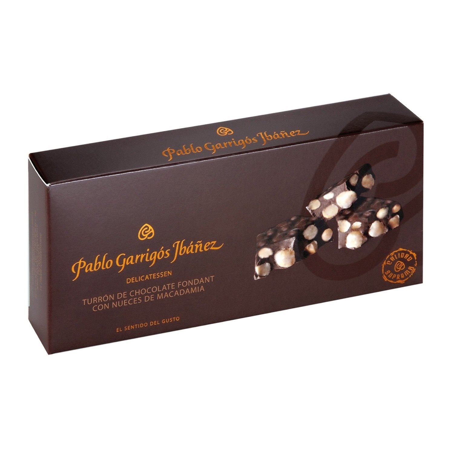 Turrón De Chocolate Fondant Con Nueces De Macadamia Delicatessen 300 Gr_0