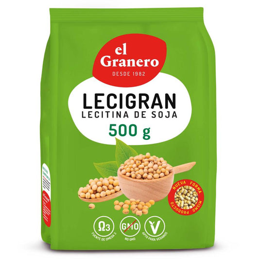 Lecigran Lecitina de Soja IP no GMO, El Granero, 500 g