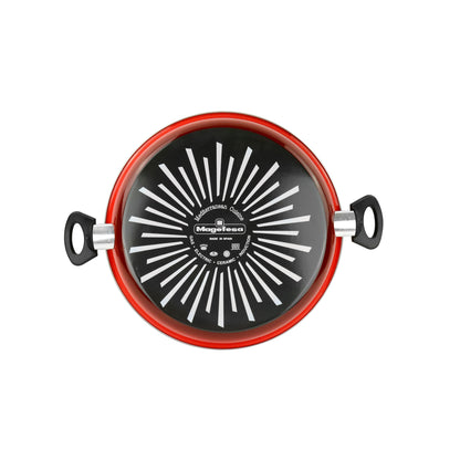 Paellera 'sr' Ø30cm Acero Esmaltado Rojo Magefesa_5