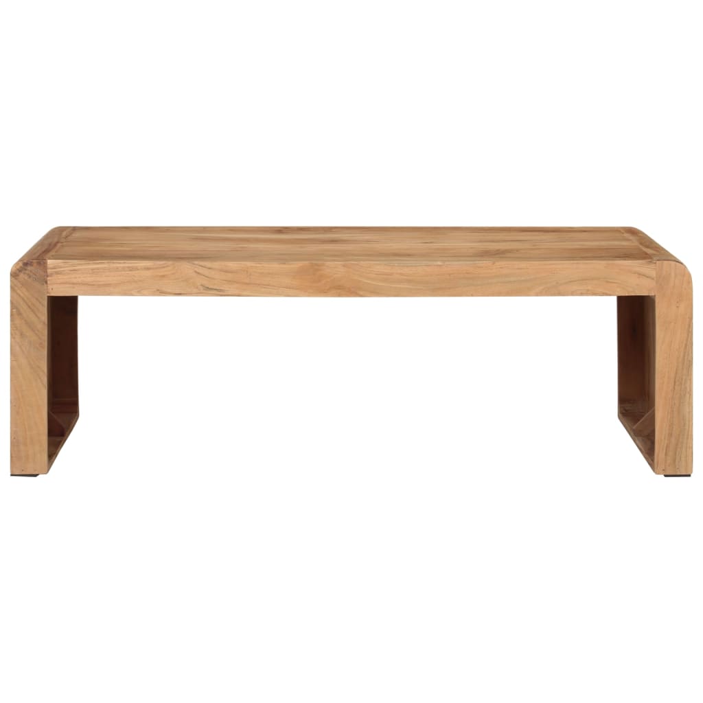 Mesa De Centro Madera Maciza Acacia 110x55x35 Cm_0