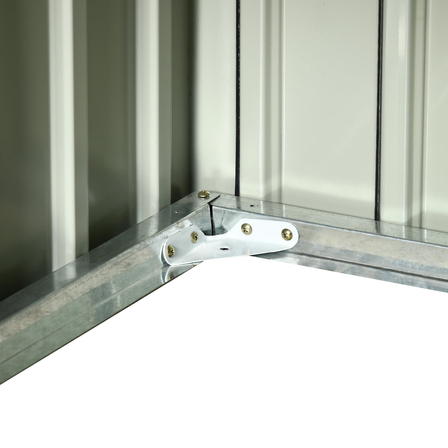 Outsunny Garaje Para Robot Cortacésped De Acero Galvanizado 87x103x66 Cm Gris_4