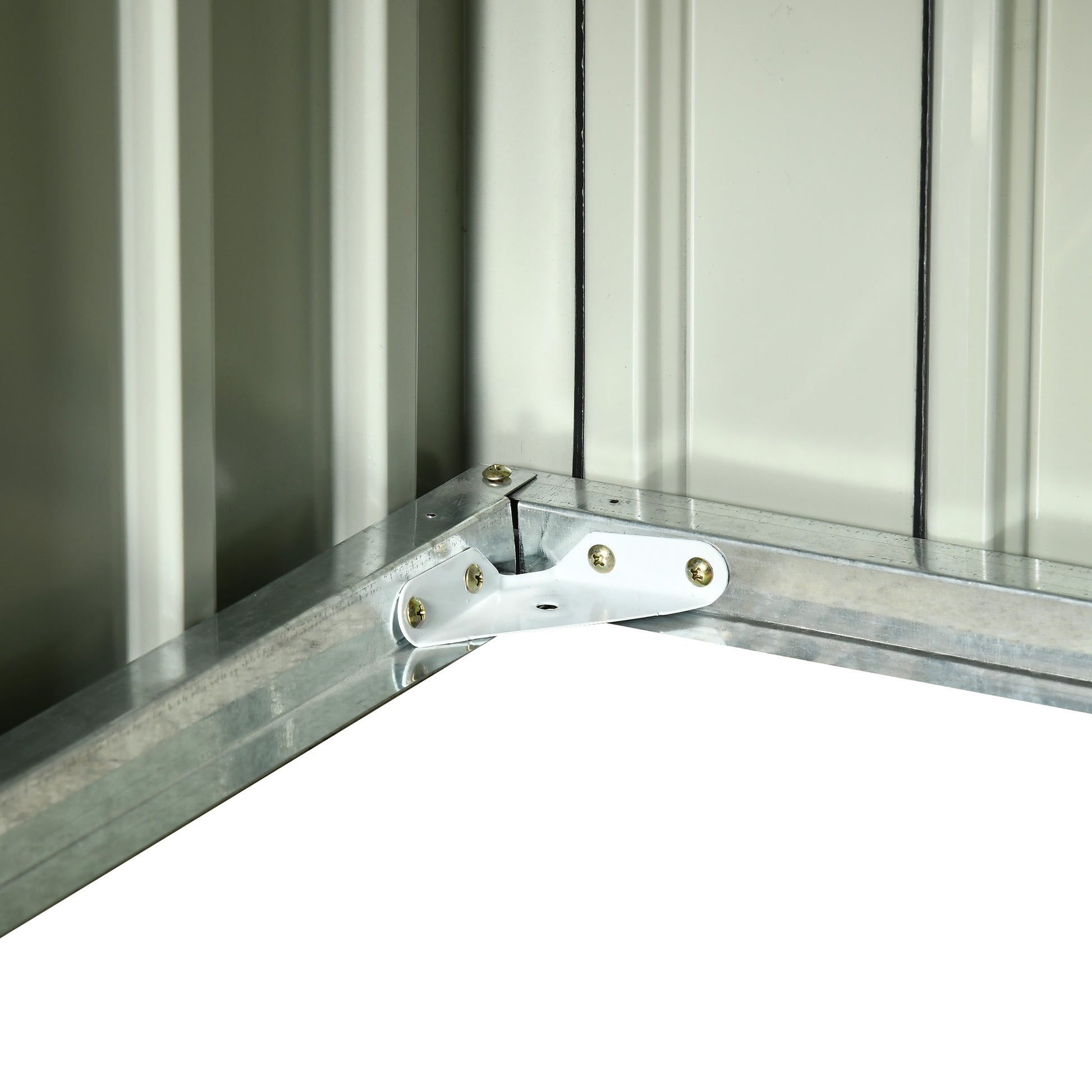 Outsunny Garaje Para Robot Cortacésped De Acero Galvanizado 87x103x66 Cm Gris_4