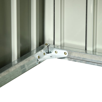 Outsunny Garaje Para Robot Cortacésped De Acero Galvanizado 87x103x66 Cm Gris_4
