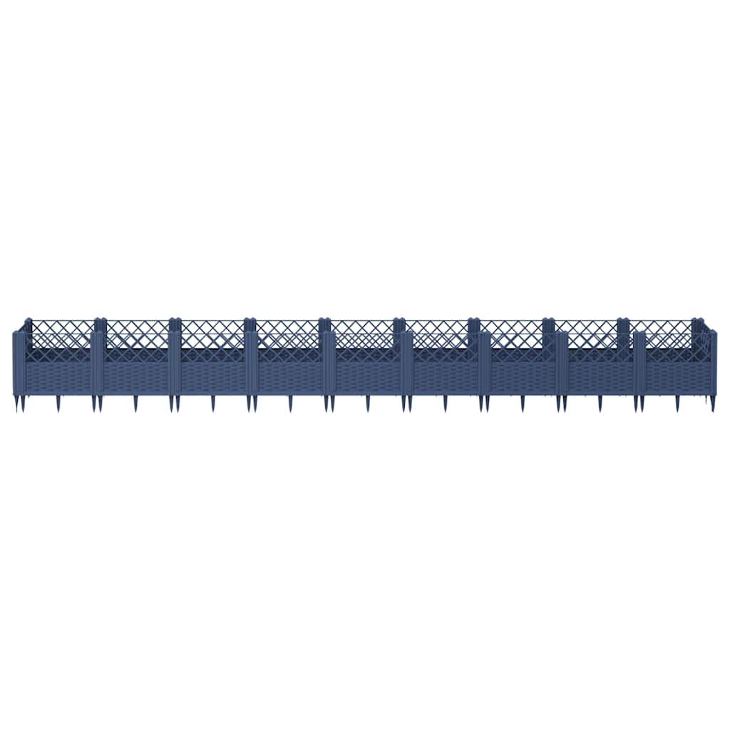 Jardinera Con Clavijas Pp Azul Gris 363,5x43,5x43,5 Cm_2