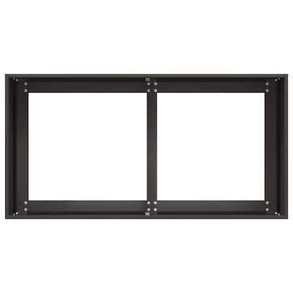 Jardinera De Acero Laminado En Frío Negro 80x40x40 Cm_4