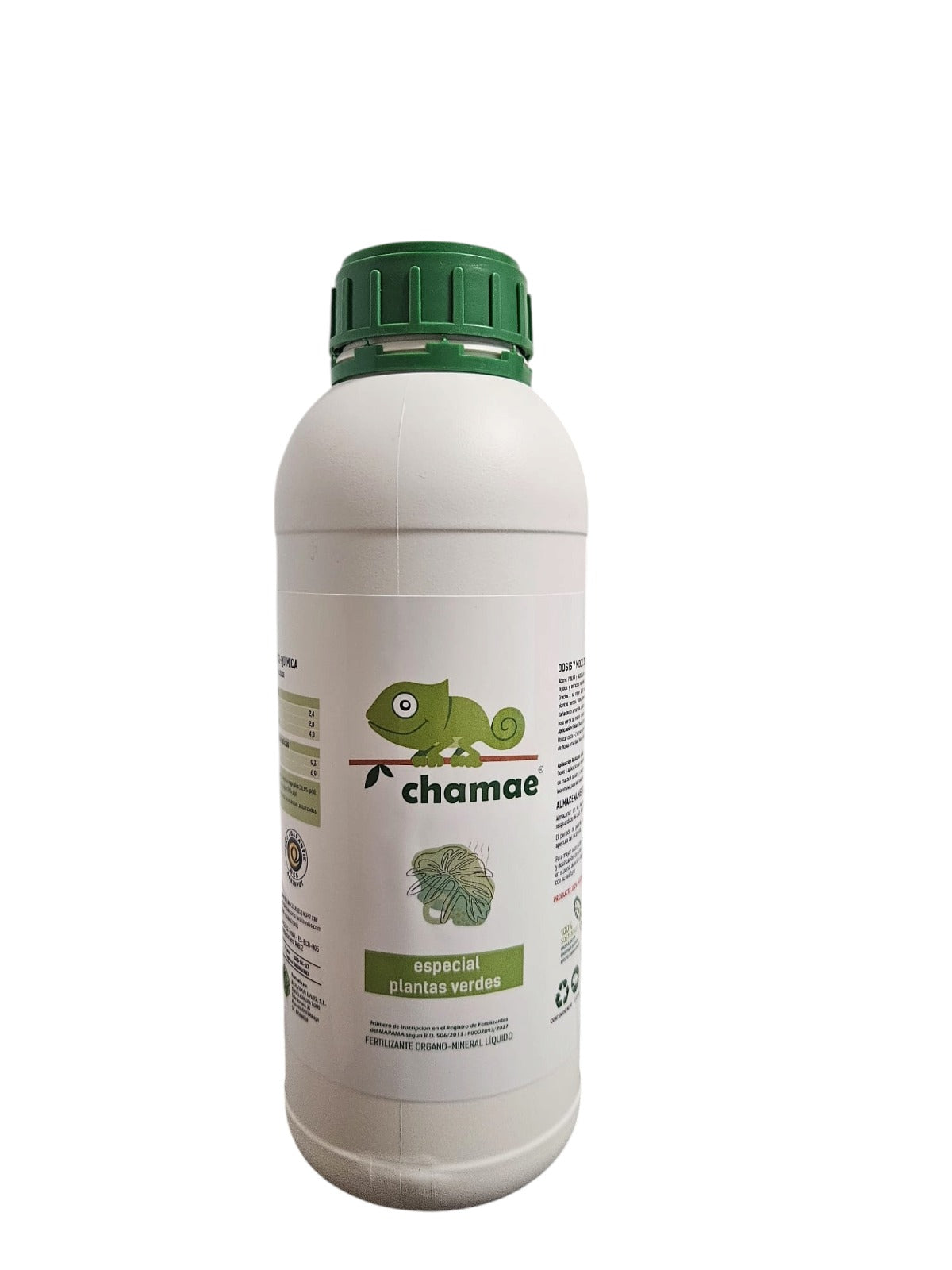 Fertilizante Chamae Especial Plantas Verdes Ecológico. 1 Litro Uso Doméstico.