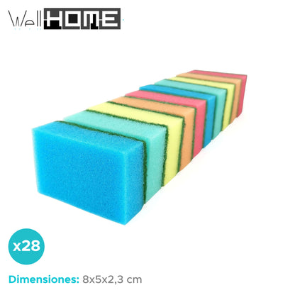 Well Home Surtido De 28 Etropajos En 4 Colores Diferentes De 8x5x2,3cm