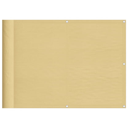 Vidaxl Pantalla De Balcón 100% Poliéster Oxford Color Arena 75x600 Cm_0