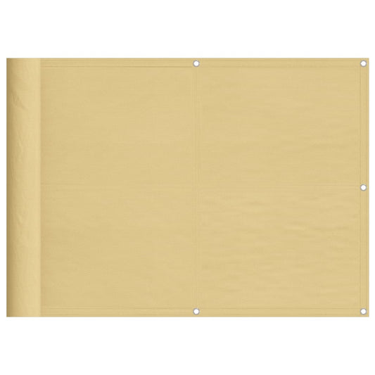 Vidaxl Pantalla De Balcón 100% Poliéster Oxford Color Arena 75x600 Cm_0