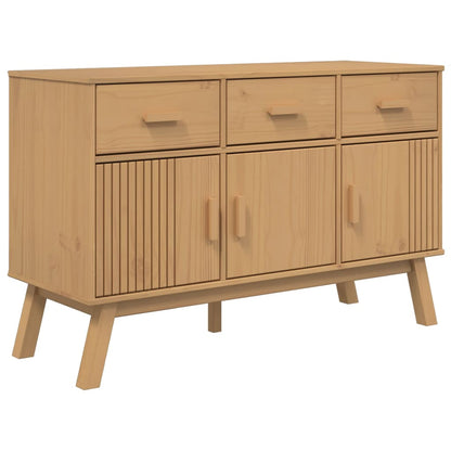 Aparador Olden Madera Maciza De Pino Marrón 114x43x73,5 Cm / Vetonek_3