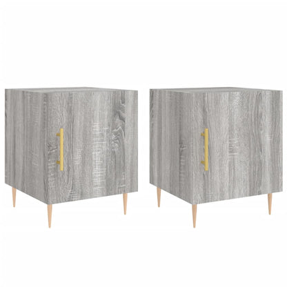 Mesitas Noche 2 Uds Madera Ingeniería Gris Sonoma 40x40x50 Cm_0
