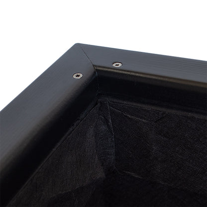 Jardinera Alta De Madera Autoportante 100x34,5x80 Cm Ebony Black Hortalia_2