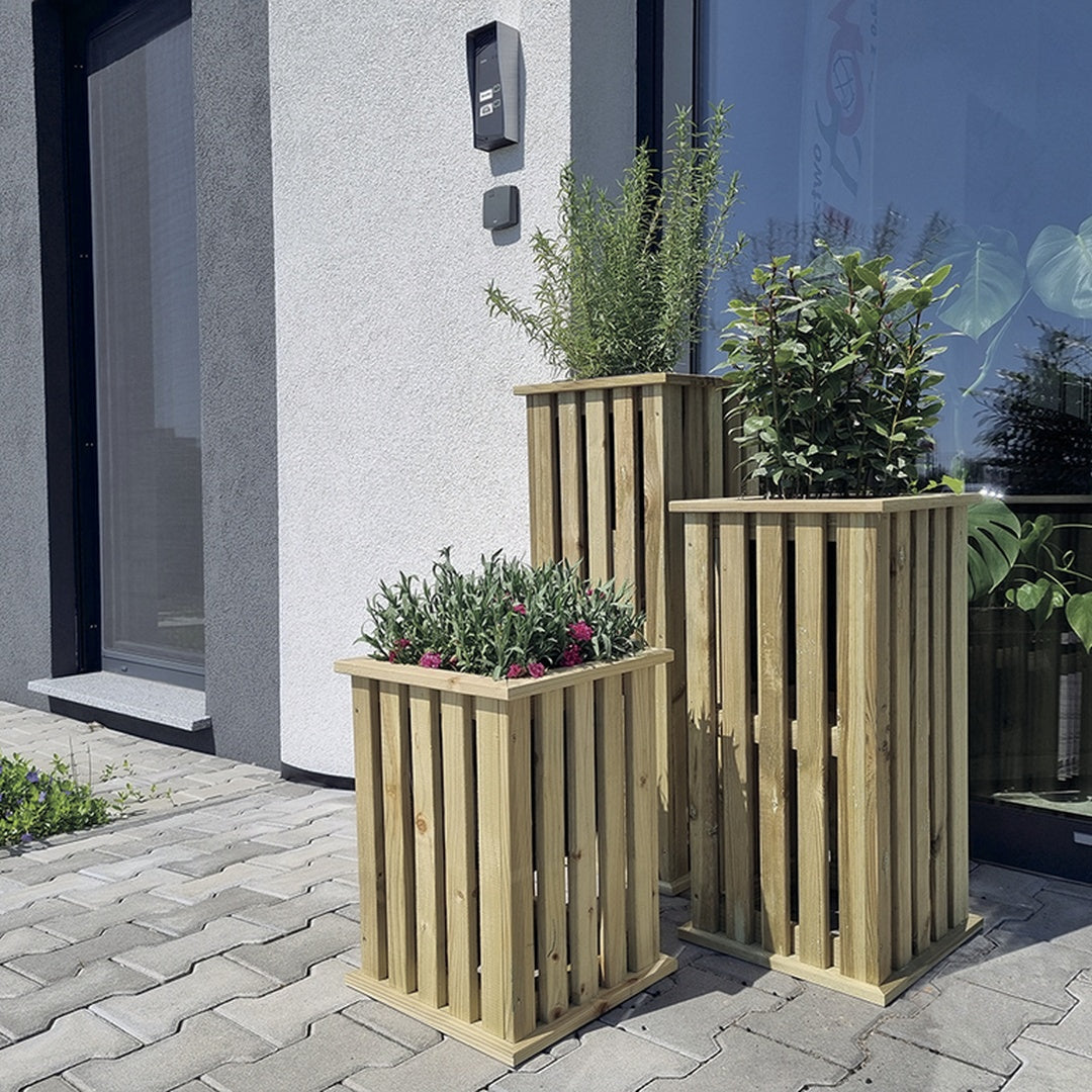 Jardinera Vertical Talia Planter 32,5x32,5x85 Cm Nortene_3