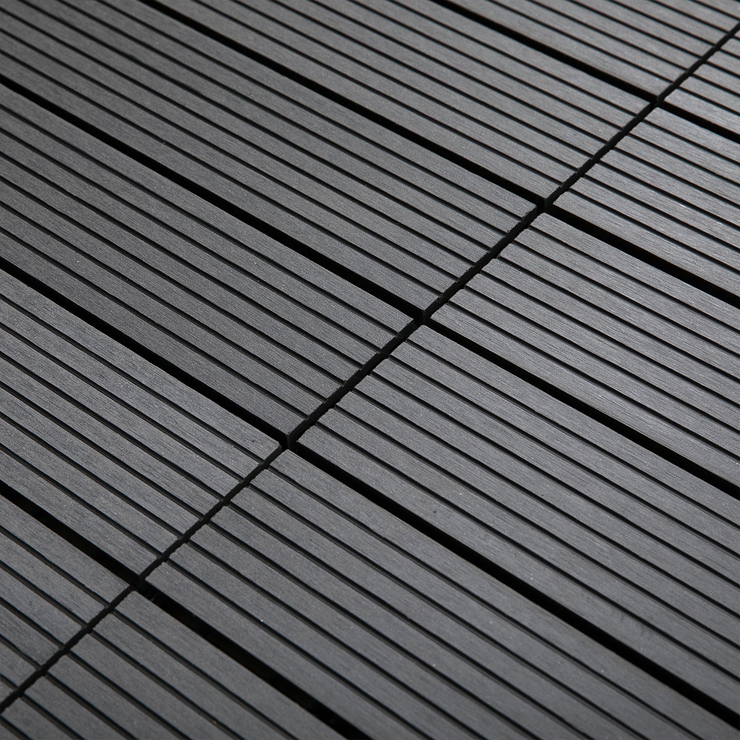 Outsunny Set De 11 Piezas Baldosas De Exterior 30x30 Cm 1 M² Para Jardín Gris_4
