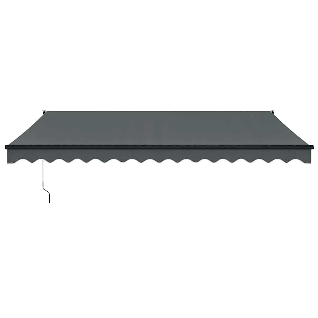 Toldo Retráctil Aluminio Y Tela Gris Antracita 4x3 M_2