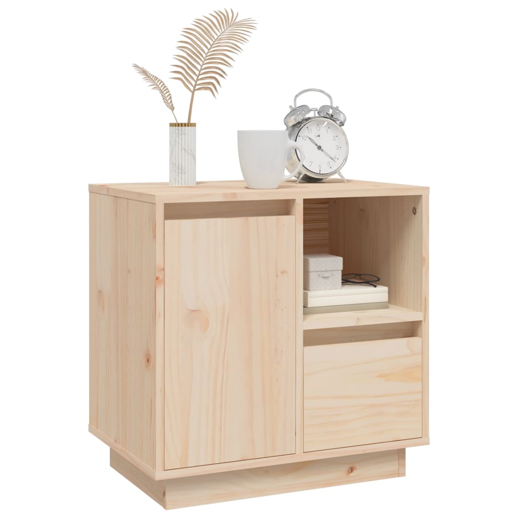 Mesitas De Noche 2 Uds Madera Maciza De Pino 50x34x50 Cm_3