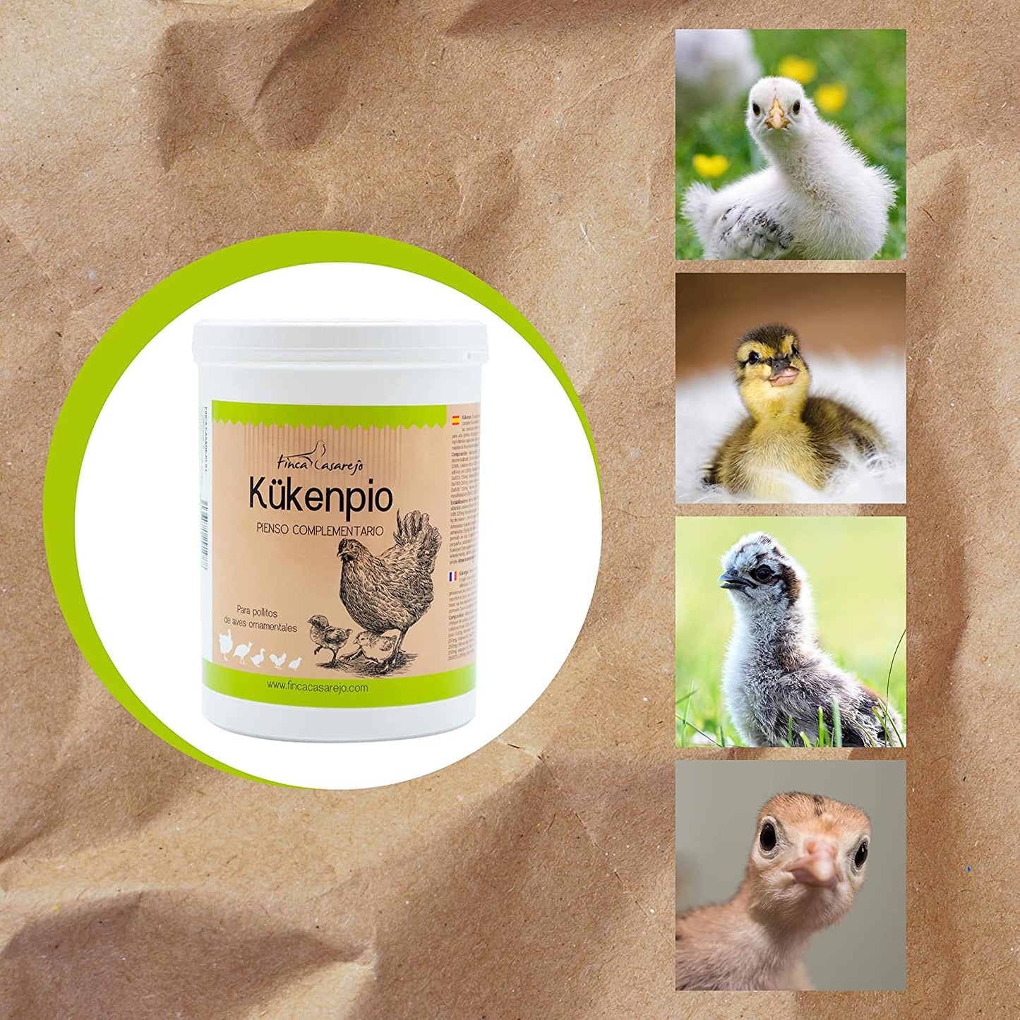 Kükenpio Alimento Complementario Rico En Probióticos Y Oligoelementos -  Para Pollitos De Gallina, Faisanes, ect 550gr_3