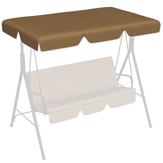 Outsunny Toldo De Repuesto Para Columpio De 2/3 Plazas 192x144 Cm Marrón_0