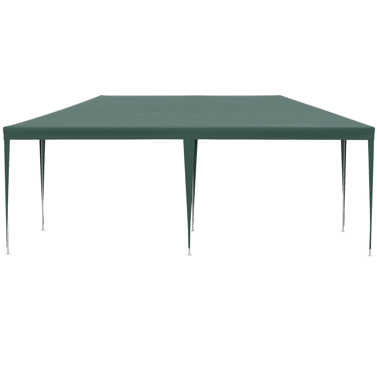 Outsunny Carpa De Jardín 6x3 M Con 4 Paredes Laterales 2 Ventanas Visibles Verde_4
