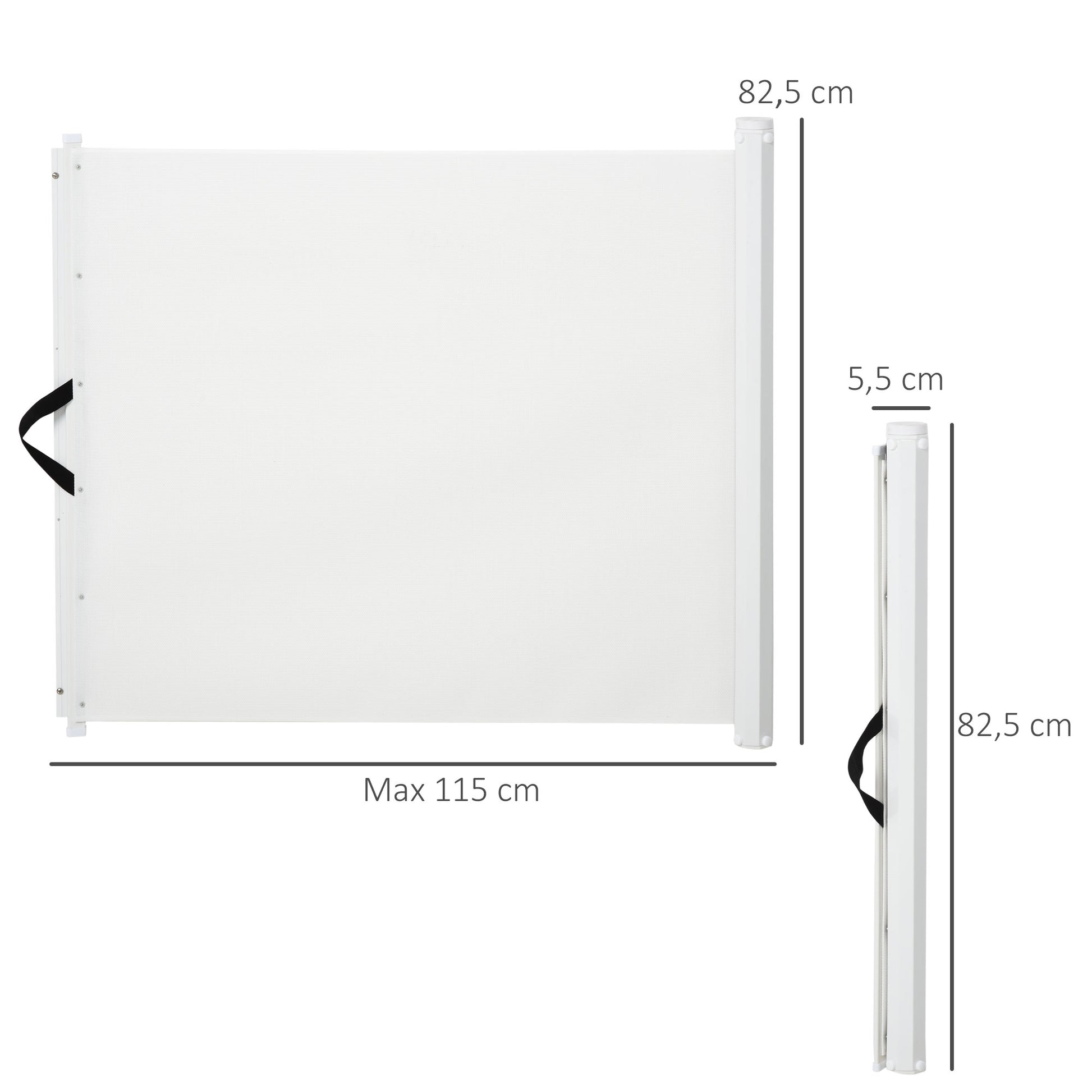 Pawhut Barrera De Seguridad Ajustable Para Mascotas Perros Bebés 115x82.5cm_2