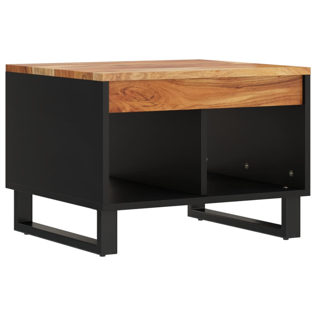 Mesa De Centro De Madera Maciza De Acacia 55x50x40 Cm_0