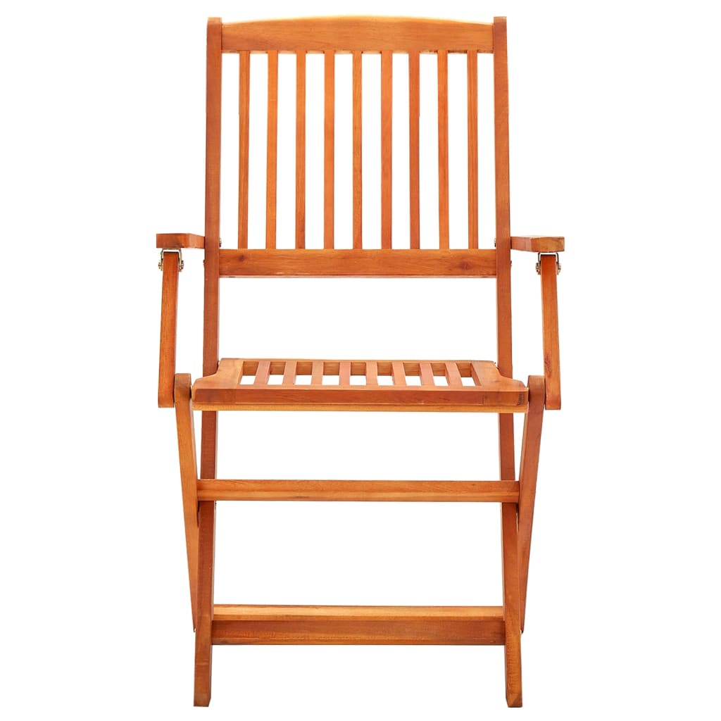 Set De Comedor De Jardín Plegable 5 Pzas Madera Eucalipto / Vetonek_3