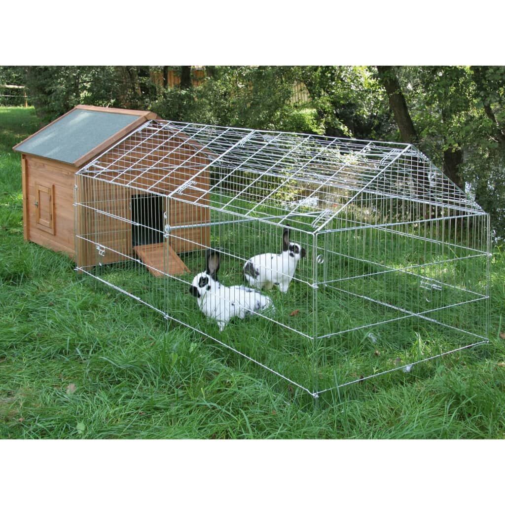Kerbl Recinto Exterior Animales Pequeños Barrera Cromado 220x103x103cm_3