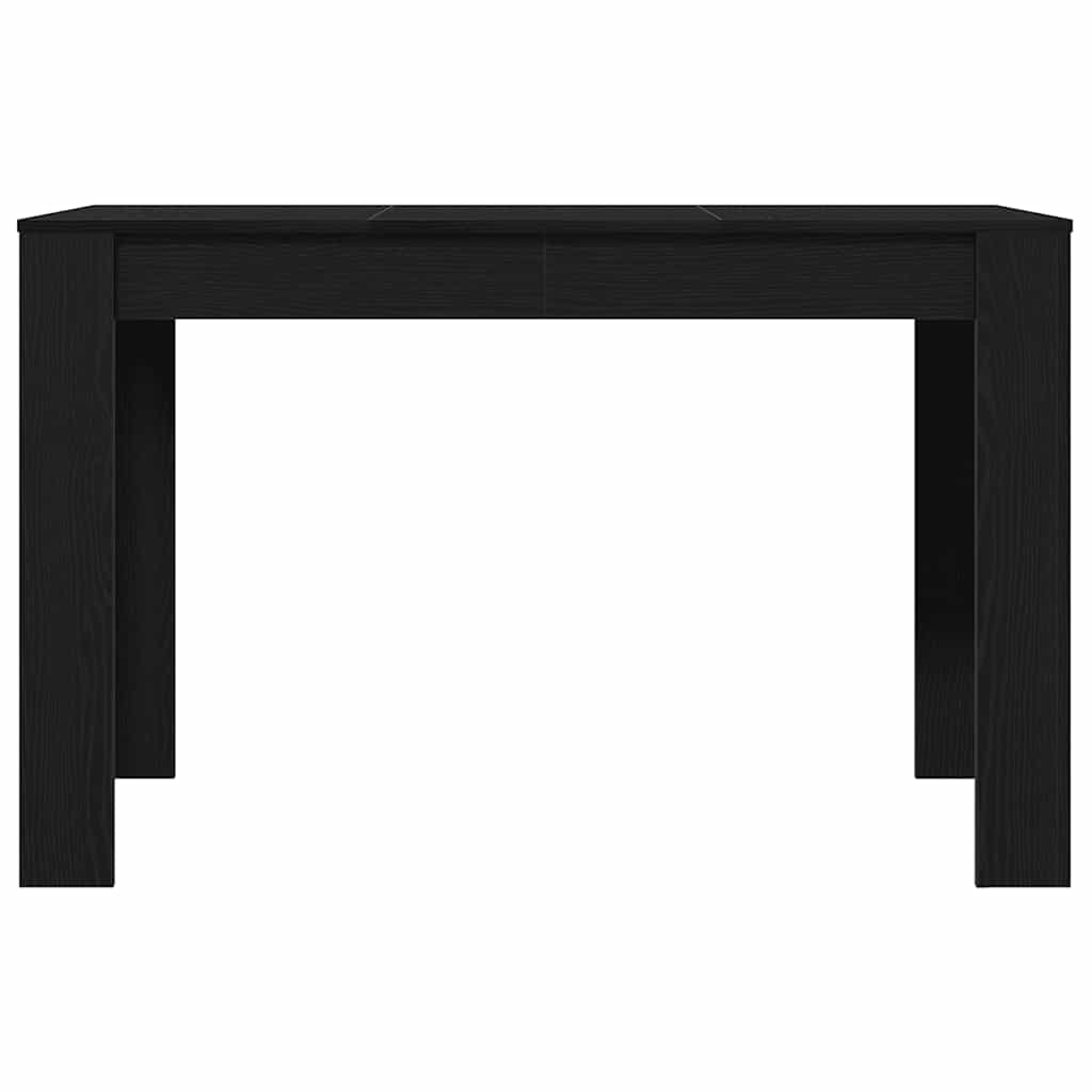 Mesa De Comedor De Madera Ingeniería Roble Negro 120x60x76 Cm_3