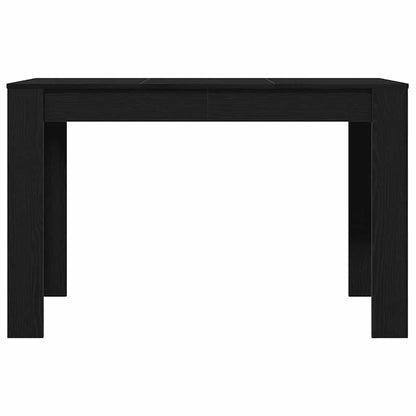 Mesa De Comedor De Madera Ingeniería Roble Negro 120x60x76 Cm_3