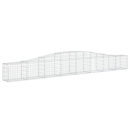 Cestas De Gaviones 5 Uds Forma De Arco Hierro 400x30x40/60 Cm_2